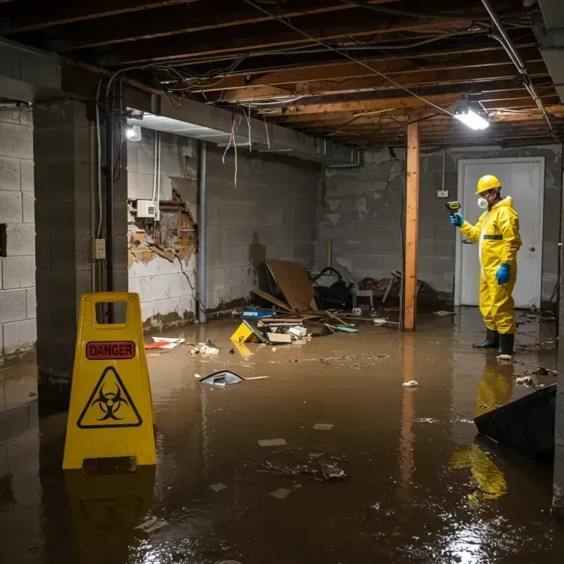 Flooded Basement Electrical Hazard in North Hampton, NH Property